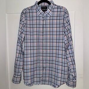 Bonobos Plaid Shirt in Blue and Pink
